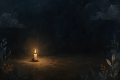 Single Candle of Courage in Vast Darkness