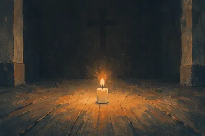 Courageous Candlelight in a Dark Chapel