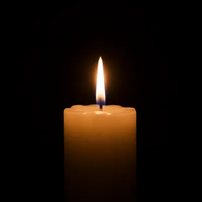Single Candle of Courage in Darkness