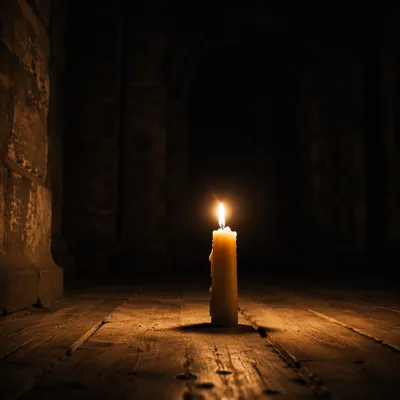 Courageous Candlelight in a Dark Chapel
