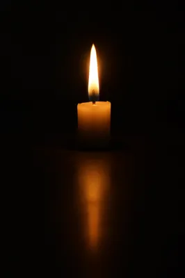 Single Candle of Courage in Darkness