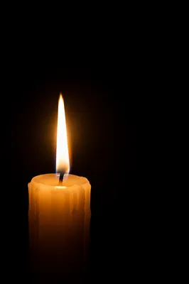 Single Candle of Courage in Darkness