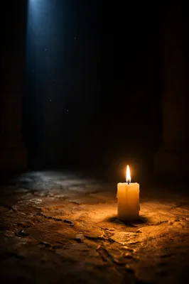 Single Candle of Courage in Vast Darkness