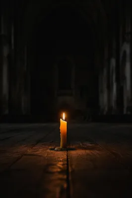 Single Candle Courage in Vast Darkness