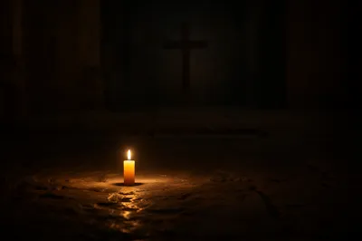 Courageous Candlelight in a Dark Chapel