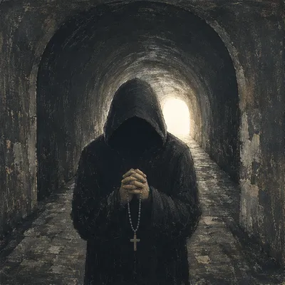 Hope Beyond Depression in Dark Tunnel
