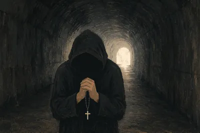 Hope Beyond Depression in Dark Tunnel