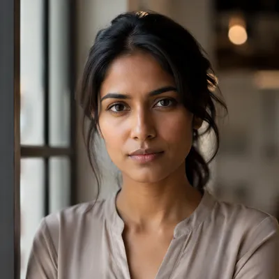Determined Young Woman with Confident Gaze