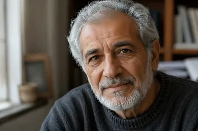 Contemplative Elderly Man Close-Up Portrait