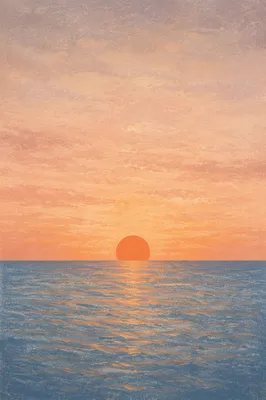 Eternal Sunrise Over Endless Ocean