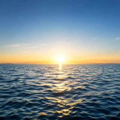 Eternal Life Sunrise Over Endless Ocean
