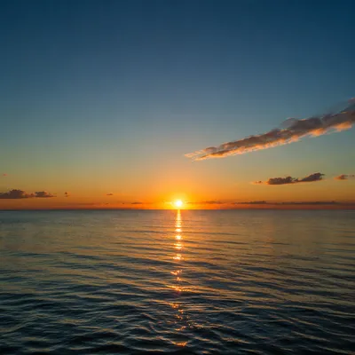 Eternal Life Sunrise Over Endless Ocean