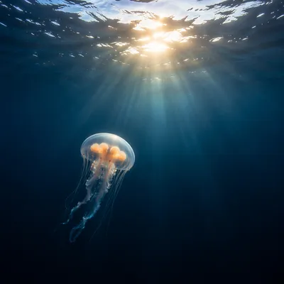 Eternal Life Sunrise Beneath Endless Ocean
