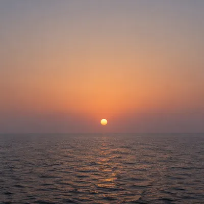 Eternal Life Sunrise Over Endless Ocean
