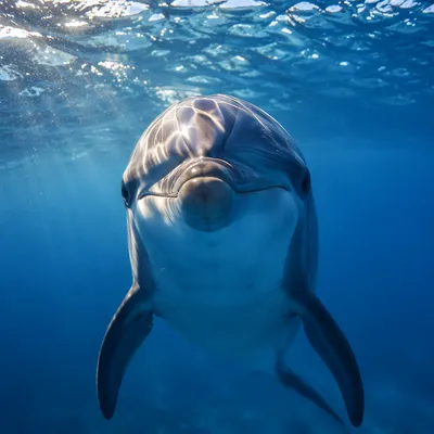 Hopeful Dolphin Beneath Eternal Sunrise