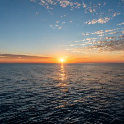 Eternal Life Sunrise Over Endless Ocean
