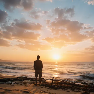 Eternal Life Sunrise Over Endless Ocean