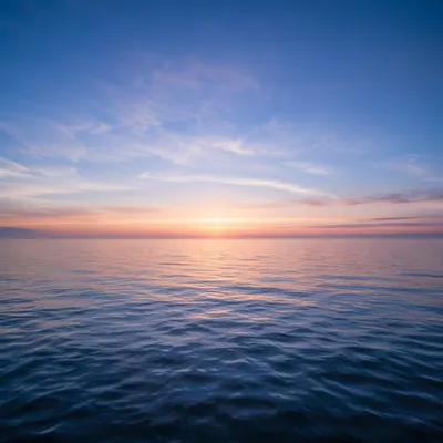 Eternal Life Sunrise Over Calm Ocean