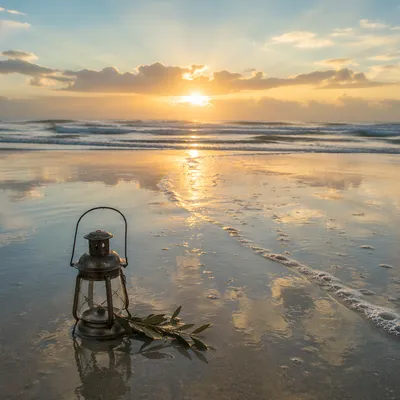 Eternal Life Sunrise Over Endless Ocean
