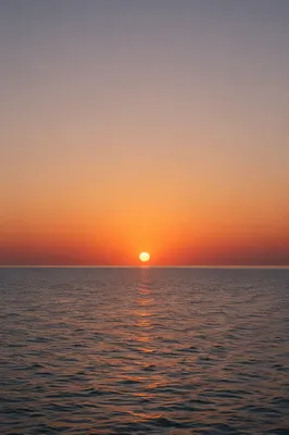 Eternal Sunrise Over Calm Endless Ocean