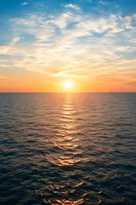 Eternal Life Sunrise Over Endless Ocean