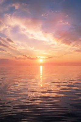 Eternal Life Sunrise Over Calm Ocean