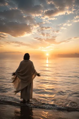 Eternal Life Sunrise Over Endless Ocean