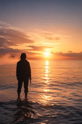 Eternal Life Sunrise Over Endless Ocean