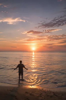 Eternal Life Sunrise Over Endless Ocean