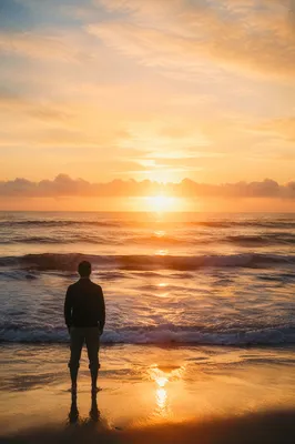 Eternal Life Sunrise Over Endless Ocean