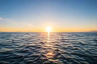 Eternal Life Sunrise Over Endless Ocean