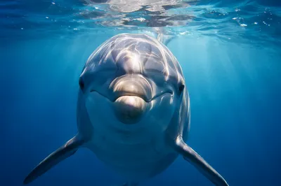 Hopeful Dolphin Beneath Eternal Sunrise