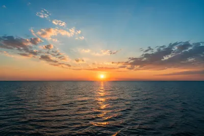 Eternal Life Sunrise Over Endless Ocean