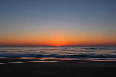 Eternal Sunrise Over Calm Endless Ocean