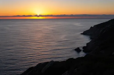 Eternal Life Sunrise Over Calm Ocean