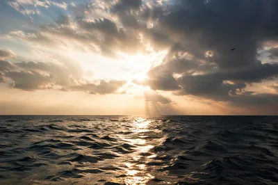 Eternal Life Sunrise Over Endless Ocean