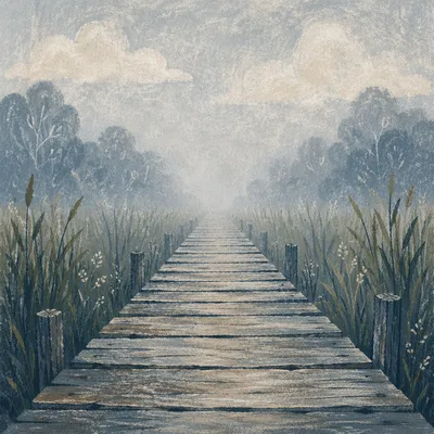 Faith Path Through Morning Fog