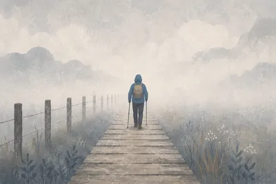 Faith Journey Into the Unknown Fog