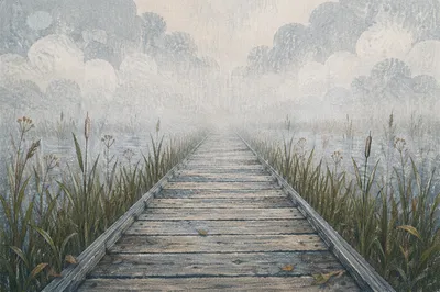 Faith Path Through Morning Fog