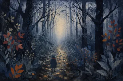 Faith on a Foggy Forest Path