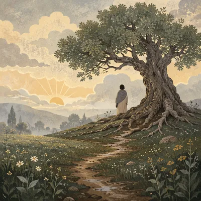 Faithful Ancient Tree with Deep Roots