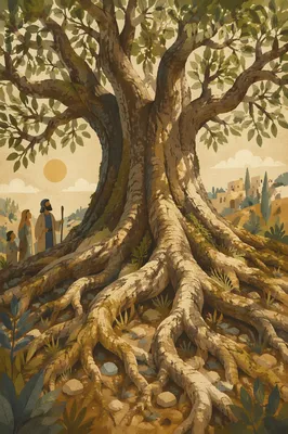 Faithful Ancient Tree With Deep Roots