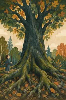 Faithful Ancient Tree With Deep Roots