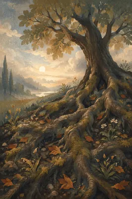 Faithful Ancient Tree with Deep Roots