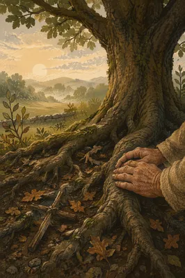 Faithful Roots Beneath Ancient Oak