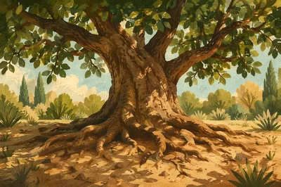 Ancient Tree with Deep Faithful Roots