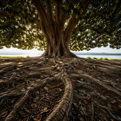 Ancient Tree Roots Symbolizing Faithfulness