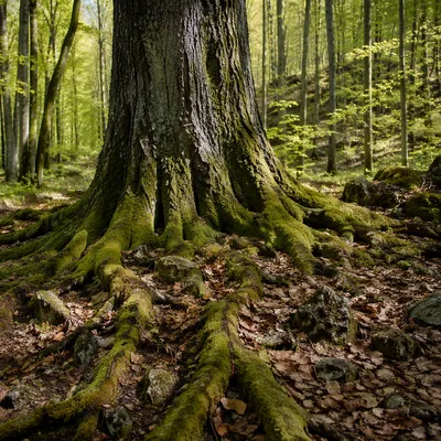 Ancient Tree Roots Symbolizing Faithfulness