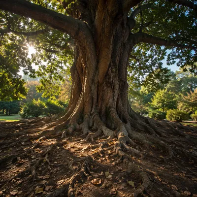 Ancient Tree Roots Symbolizing Faithfulness