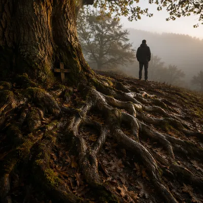 Faithful Roots Beneath Ancient Oak
